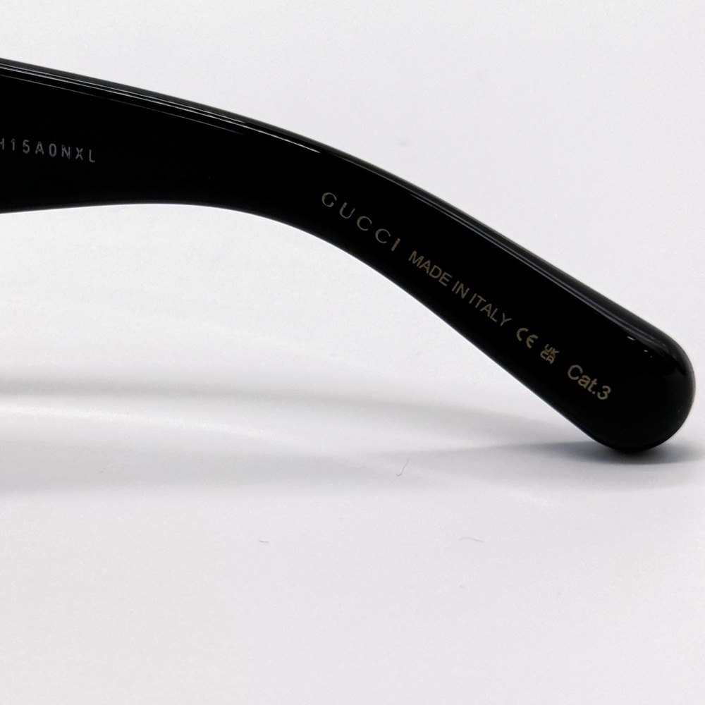 NEW GUCCI GG1402S 001 OVERSIZED WOMEN BLACK SUNGLASSES GUCCI - Picture 12 of 14